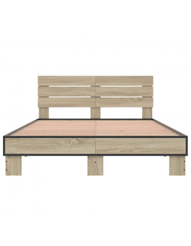 Giroletto Rovere Sonoma 135x190 cm in Legno Multistrato Metallo