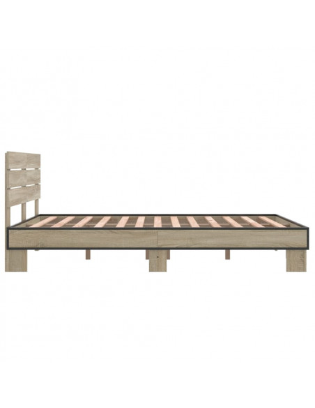 Giroletto Rovere Sonoma 135x190 cm in Legno Multistrato Metallo