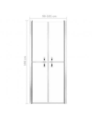 Porta per Doccia in ESG Trasparente 101x190 cm