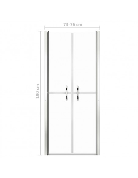 Porta per Doccia in ESG Trasparente 76x190 cm