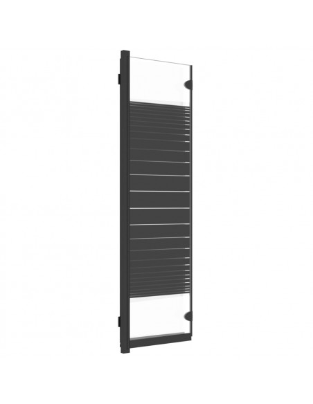 Box Doccia Pieghevole 3 Pannelli 130x130 cm in ESG Nero