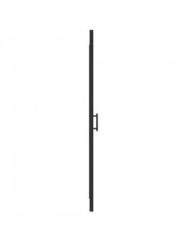 Parete Doccia 81x195cm in Vetro Temperato Semi Smerigliato Nero