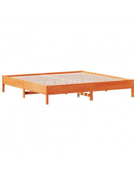 Giroletto Marrone Cera 180x200 cm in Legno Massello di Pino