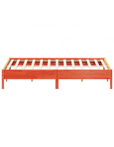 Giroletto Marrone Cera 180x200 cm in Legno Massello di Pino