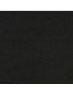 Testiera ad Orecchio Nera 103x23x118/128 cm in Velluto