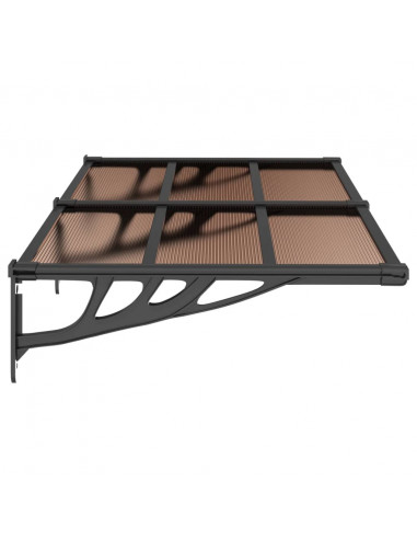 Tettoia per Porta Nera 152,5x90 cm in Policarbonato