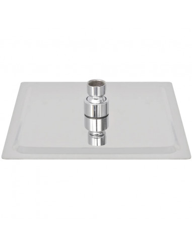 Testa Doccia a Pioggia in Acciaio Inossidabile 20x20cm Quadrata