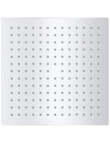 Testa Doccia a Pioggia in Acciaio Inossidabile 25x25cm Quadrata