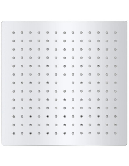 Testa Doccia a Pioggia in Acciaio Inossidabile 25x25cm Quadrata