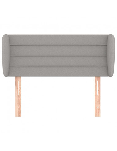 Testiera ad Orecchio Grigio Chiaro 93x23x78/88 cm in Tessuto