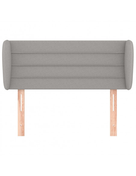 Testiera ad Orecchio Grigio Chiaro 93x23x78/88 cm in Tessuto