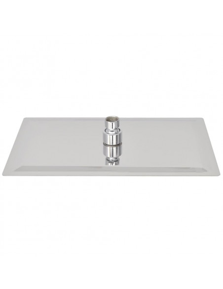 Testa Doccia a Pioggia in Acciaio Inox 20x30 cm Rettangolare