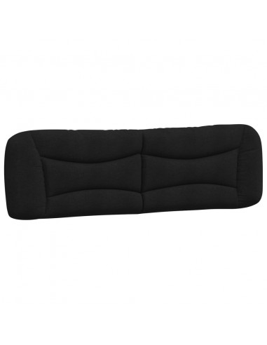 Cuscino Testiera Nero 180 cm in Tessuto