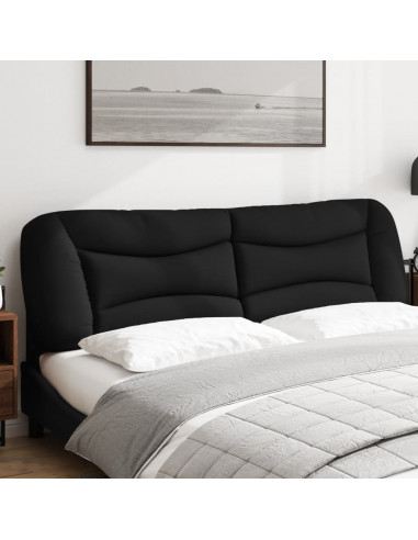Cuscino Testiera Nero 180 cm in Tessuto