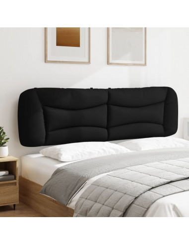 Cuscino Testiera Nero 180 cm in Tessuto