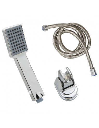 Soffione Doccia Manuale con Tubo 1,5 m Cromato