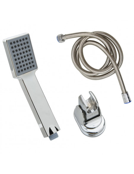Soffione Doccia Manuale con Tubo 1,5 m Cromato