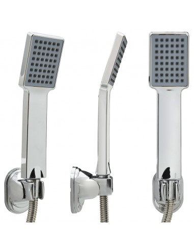 Soffione Doccia Manuale con Tubo 1,5 m Cromato