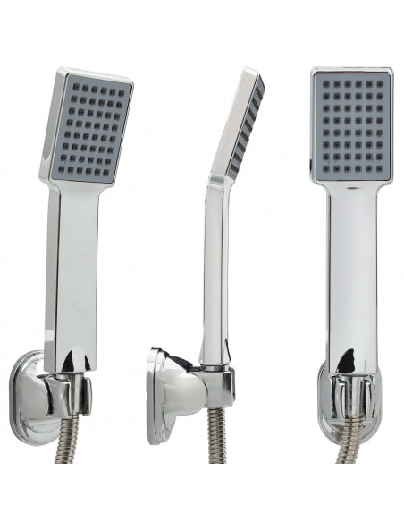 Soffione Doccia Manuale con Tubo 1,5 m Cromato