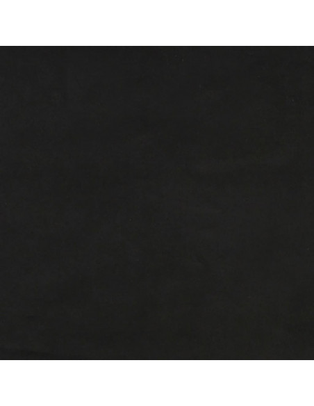 Testiera ad Orecchio Nera 147x16x78/88 cm in Velluto