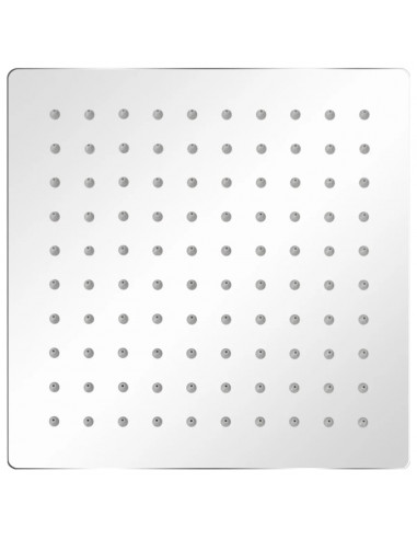 Soffione per Doccia a Pioggia 2 pz Acciaio Inossidabile 20x20cm