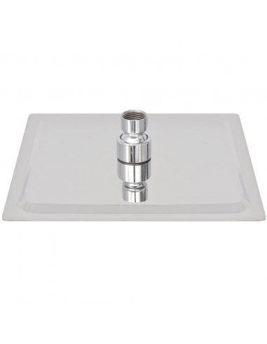 Soffione per Doccia a Pioggia 2 pz Acciaio Inossidabile 20x20cm