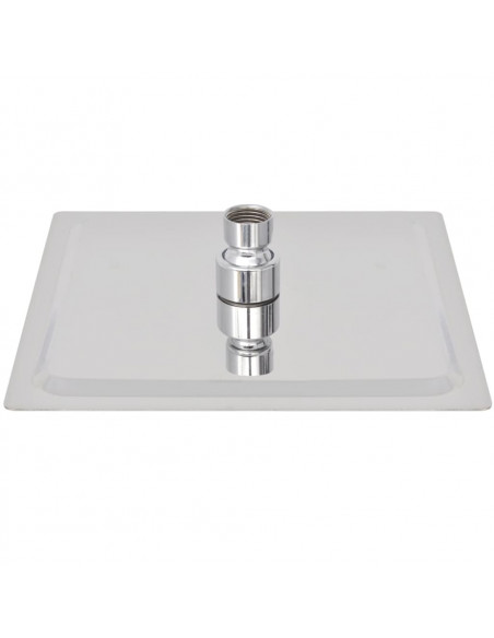 Soffione per Doccia a Pioggia 2 pz Acciaio Inossidabile 20x20cm