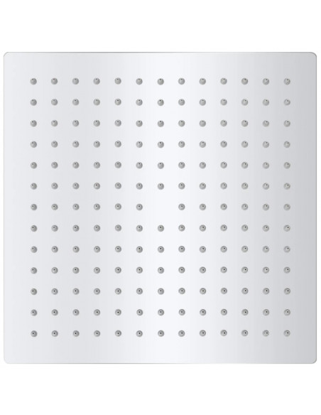 Soffione per Doccia a Pioggia 2pz Acciaio Inossidabile 25x25 cm
