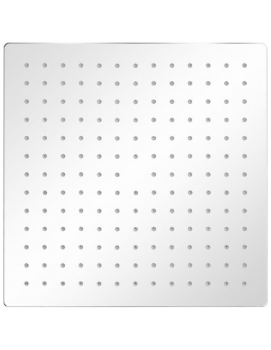 Soffione per Doccia a Pioggia 2 pz Acciaio Inossidabile 30x30cm