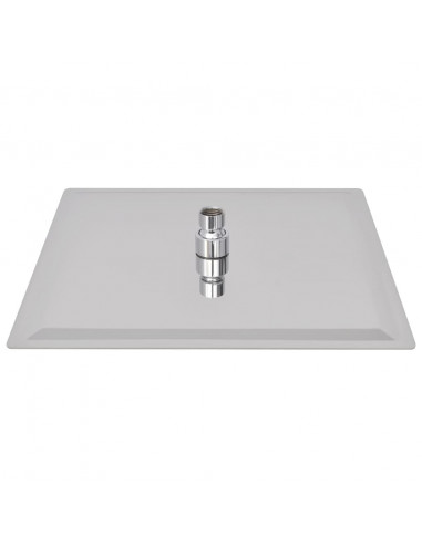 Soffione per Doccia a Pioggia 2 pz Acciaio Inossidabile 30x30cm