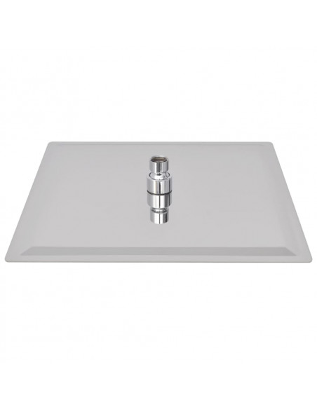 Soffione per Doccia a Pioggia 2 pz Acciaio Inossidabile 30x30cm