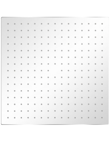 Soffione per Doccia a Pioggia 2pz Acciaio Inossidabile 40x40cm