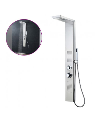 Pannello Doccia in Acciaio Inossidabile Quadrato