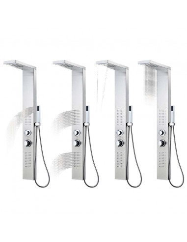 Pannello Doccia in Acciaio Inossidabile Quadrato