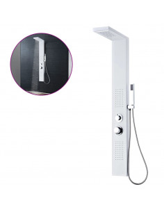 Pannello Doccia in Alluminio Bianco Opaco 2