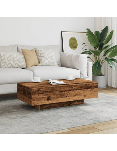 Tavolino Salotto Legno Antico 100x49,5x31 cm Legno Multistrato