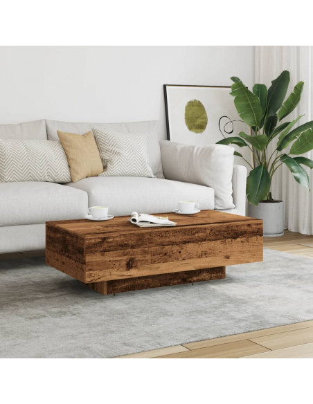 Tavolino Salotto Legno Antico 100x49,5x31 cm Legno Multistrato