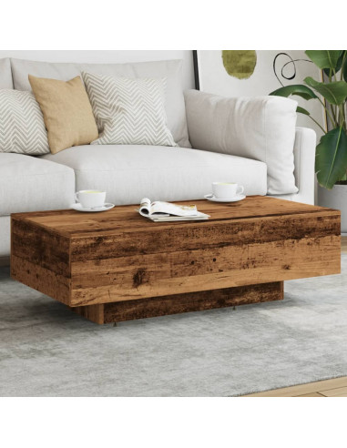 Tavolino Salotto Legno Antico 100x49,5x31 cm Legno Multistrato