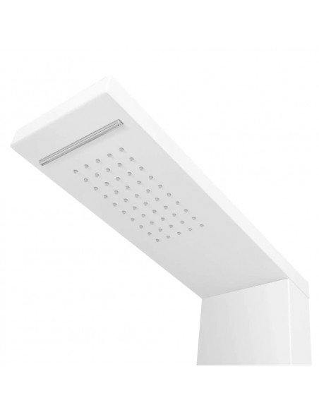 Pannello Doccia in Alluminio Bianco Opaco