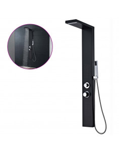 Sistema Pannello Doccia in Alluminio Nero Opaco 2