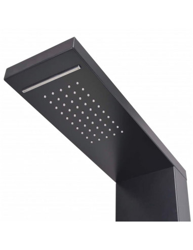 Sistema Pannello Doccia in Alluminio Nero Opaco