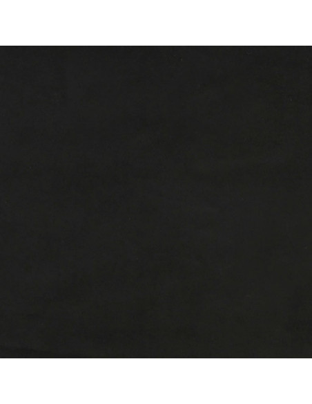 Testiera ad Orecchio Nera 163x23x118/128 cm in Velluto