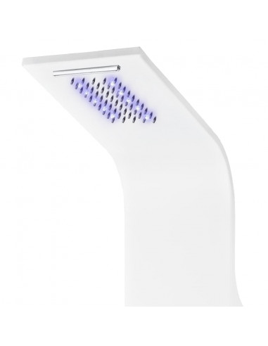 Pannello Doccia in Alluminio 20x44x130 cm Bianco