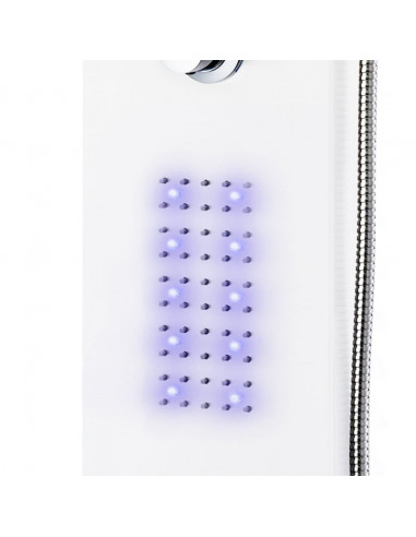 Pannello Doccia in Alluminio 20x44x130 cm Bianco