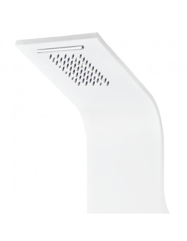 Pannello Doccia in Alluminio 20x44x130 cm Bianco