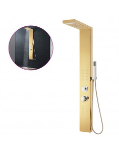 Sistema di Pannelli Doccia in Acciaio Inossidabile 201 Oro 2