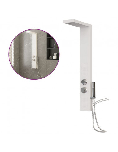 Pannello Doccia in Alluminio Bianco