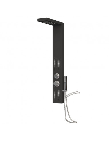 Pannello Doccia in Alluminio Nero