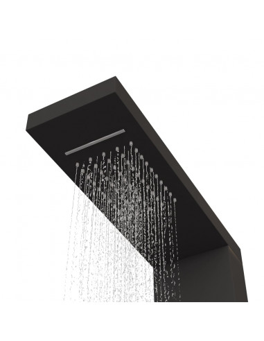 Pannello Doccia in Alluminio Nero
