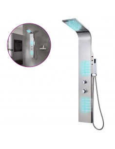 Pannello Doccia in Acciaio Inossidabile Curvo 2